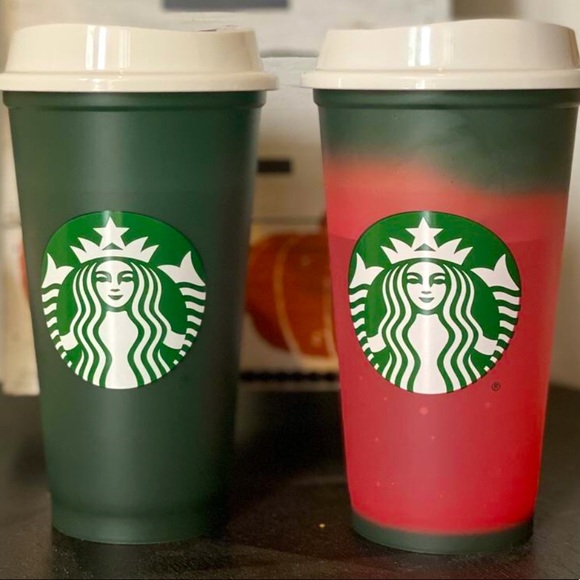 1 STARBUCKS COLOR CHANGING HOT CUP GREEN T…